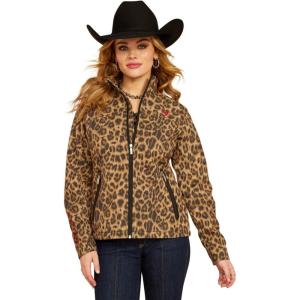 imageAriat Womens New Team Softshell JacketLila Leopard