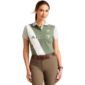 imageAriat Womens Taryn Button PoloDuck Green
