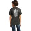 imageARIAT Boys Charger Vertical Flag TeeCharcoal