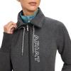 imageARIAT Womens Team Logo Full Zip SweatshirtCharcoal Grey