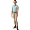 imageAriat Unisex Kids Laguna Button PoloHeather Maui Blue
