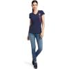 imageAriat Womens Vertical Logo TShirtNavy