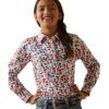 imageARIAT Blazin Boots Girls Longsleeve Snap Front Shirt 10043628