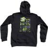 imageAriat Male Camo Flag Hoodie Black XSmall
