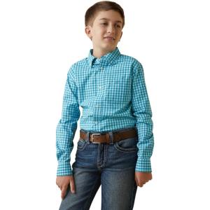 imageARIAT Boys Pro Series Kalvin Classic Fit ShirtEnamel Blue