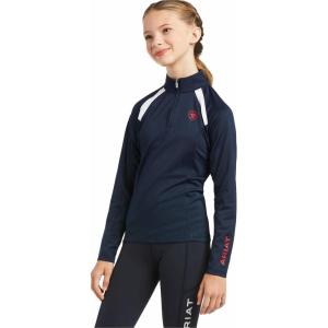 imageARIAT Mens Sunstopper 20 14 Zip BaselayerNavyRed