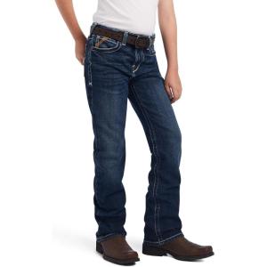 imageAriat Boys B4 Relaxed Stretch Hugo Denali Bootcut Jeans Blue 7 REG