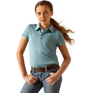 imageAriat Unisex Kids Laguna Button PoloBrittany Blue