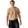 imageAriat Mens Vertical Logo TShirtOatmeal