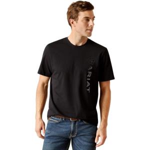 imageAriat Mens Vertical Logo TShirtBlack