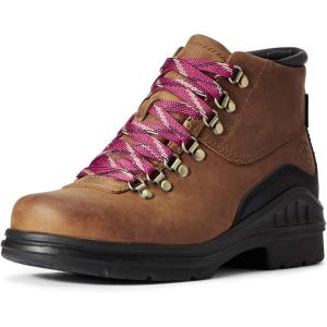 imageAriat Womens Barnyard Lace Waterproof BootWeathered Brown