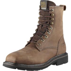 imageAriat Mens Cascade 8quot Wide Square Toe Steel Toe Work BootBrown