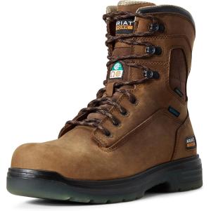 imageAriat Mens Turbo 8quot Csa Waterproof Carbon Toe Work BootAged Bark