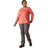 imageARIAT Womens Fr Ac TopMineral Red