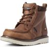 imageARIAT BMVY9 Womens Rebar Wedge Moc Toe Waterproof Work Boot Aged Honey 8