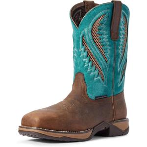 imageARIAT Womens Anthem Venttek Composite Toe Work BootChocolate ChipTurquoise
