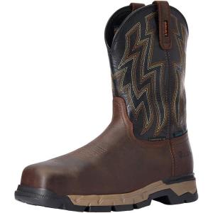 imageAriat Womens Heritage R Toe Western BootDark BrownBlack