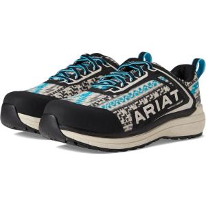 imageAriat Womens Outpace Composite Toe Work ShoeTurquoise Aztec