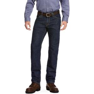 imageAriat Mens FR M4 Relaxed DuraStretch Lineup Stackable Straight Leg JeanAbraded Rinse