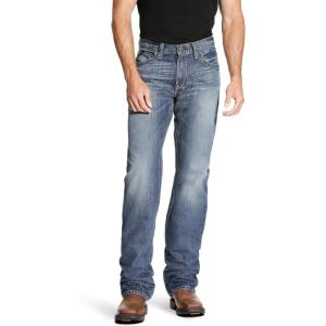 imageAriat Mens FR M4 Relaxed DuraStretch Lineup Stackable Straight Leg JeanGlacier