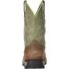 imageARIAT Rebar Flex Western Comp Toe H20 Rye Brown H2010quot Olive Green TopRye BrownOlive Green