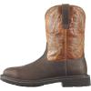 imageAriat Mens Sierra Square Toe Work BootDark BrownPine Green