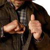 imageARIAT Mens Relentless Longview Waxed Cotton JacketWood Brown