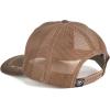 imageARIAT Mens Structured Vintage Shield Logo Cap with Mesh Back and Snap Back ClosureBrown