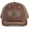 imageARIAT Mens Structured Vintage Shield Logo Cap with Mesh Back and Snap Back ClosureBrown