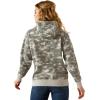 imageARIAT WSL Womens Logo 20 Rose Wine HoodieGrey Blur Print