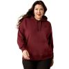 imageARIAT WSL Womens Logo 20 Rose Wine HoodieTawny Port