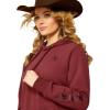 imageARIAT WSL Womens Logo 20 Rose Wine HoodieTawny Port