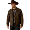 imageARIAT Mens Relentless Longview Waxed Cotton JacketWood Brown