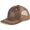 imageARIAT Mens Structured Vintage Shield Logo Cap with Mesh Back and Snap Back ClosureBrown