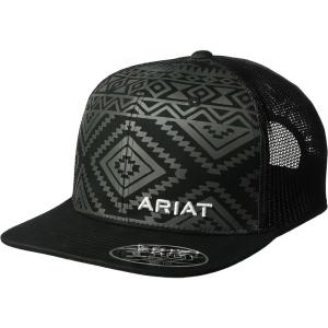imageARIAT Mens Aztec Black Flat Bill CapBlack
