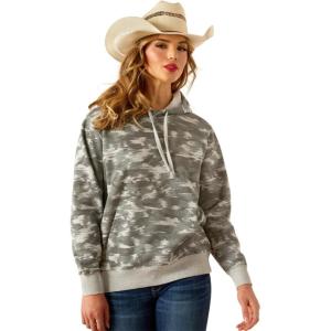 imageARIAT WSL Womens Logo 20 Rose Wine HoodieGrey Blur Print