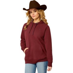 imageARIAT WSL Womens Logo 20 Rose Wine HoodieTawny Port