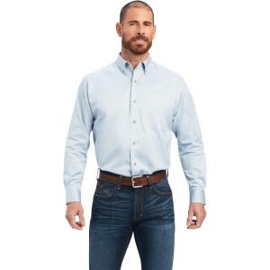 imageAriat Mens Solid Twill Classic Fit ShirtBlue