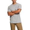 imageARIAT Mens Rebar Cotton Strong American Grit Graphic TShirtNavy Heather