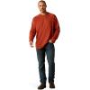 imageARIAT Mens Rebar Cotton Strong Graphic TShirtBurnt HennaBaritone Blue