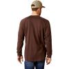 imageARIAT Mens Rebar Cotton Strong Graphic TShirtCoffee BeanGolden Brown