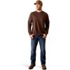 imageARIAT Mens Rebar Cotton Strong Graphic TShirtCoffee BeanGolden Brown