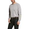 imageARIAT Mens Rebar Cotton Strong Graphic TShirtGanache