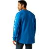 imageARIAT Mens Rebar Cotton Strong Graphic TShirtImperial BluePowder Blue