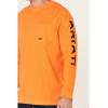 imageARIAT Mens Rebar Cotton Strong Graphic TShirtSafety OrangeBlack