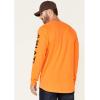 imageARIAT Mens Rebar Cotton Strong Graphic TShirtSafety OrangeBlack