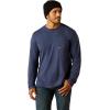 imageARIAT Mens Rebar Workman Reflective Flag Graphic TShirtNavy Heather