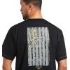 imageARIAT Mens Rebar Workman Reflective Flag TShirtCerulean