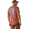 imageARIAT Mens Rebar Workman Reflective Flag TShirtRoan Rouge