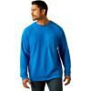 imageARIAT Mens Rebar Cotton Strong Graphic TShirtImperial BluePowder Blue